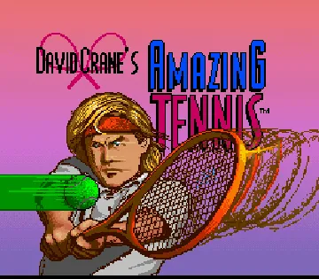 David Crane's Amazing Tennis (Europe) screen shot title